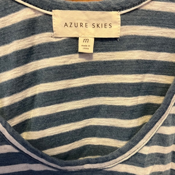 Azure Skies striped tank top - Picture 3 of 3